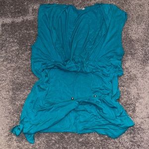 Turquoise swimsuit coverup